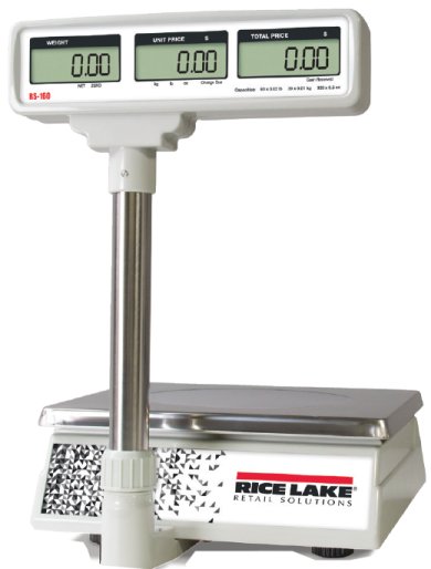 rice lake rs-160 computing scale with tower display